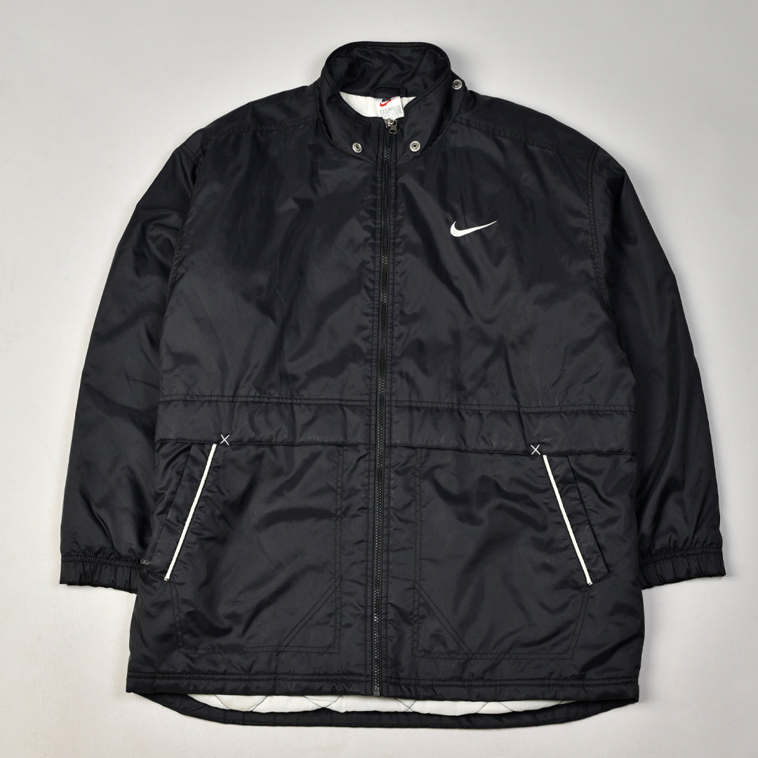 Vintage nike leather on sale jacket