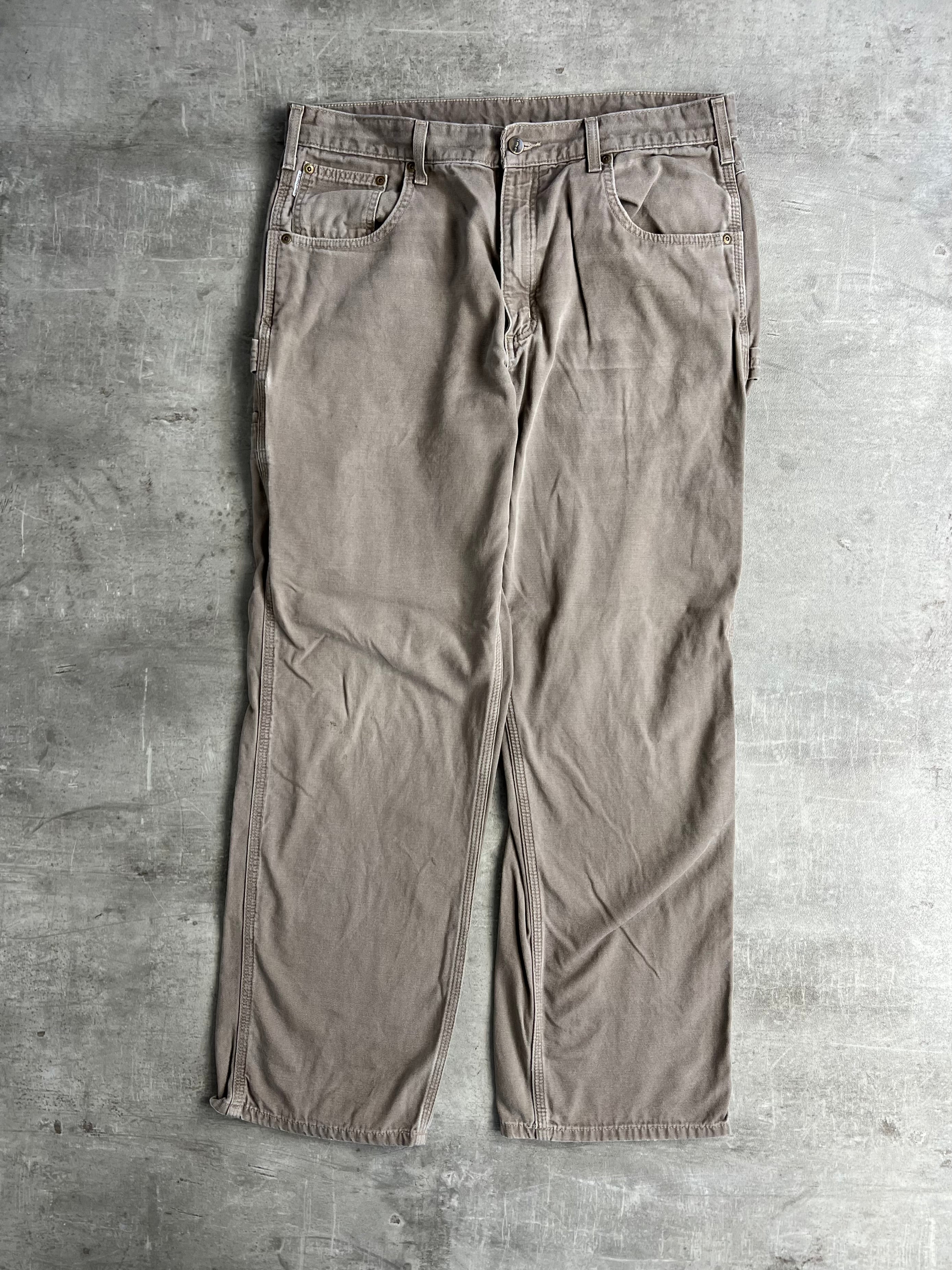 CARHARTT SINGLE KNEE LIGHT BROWN - 36X32