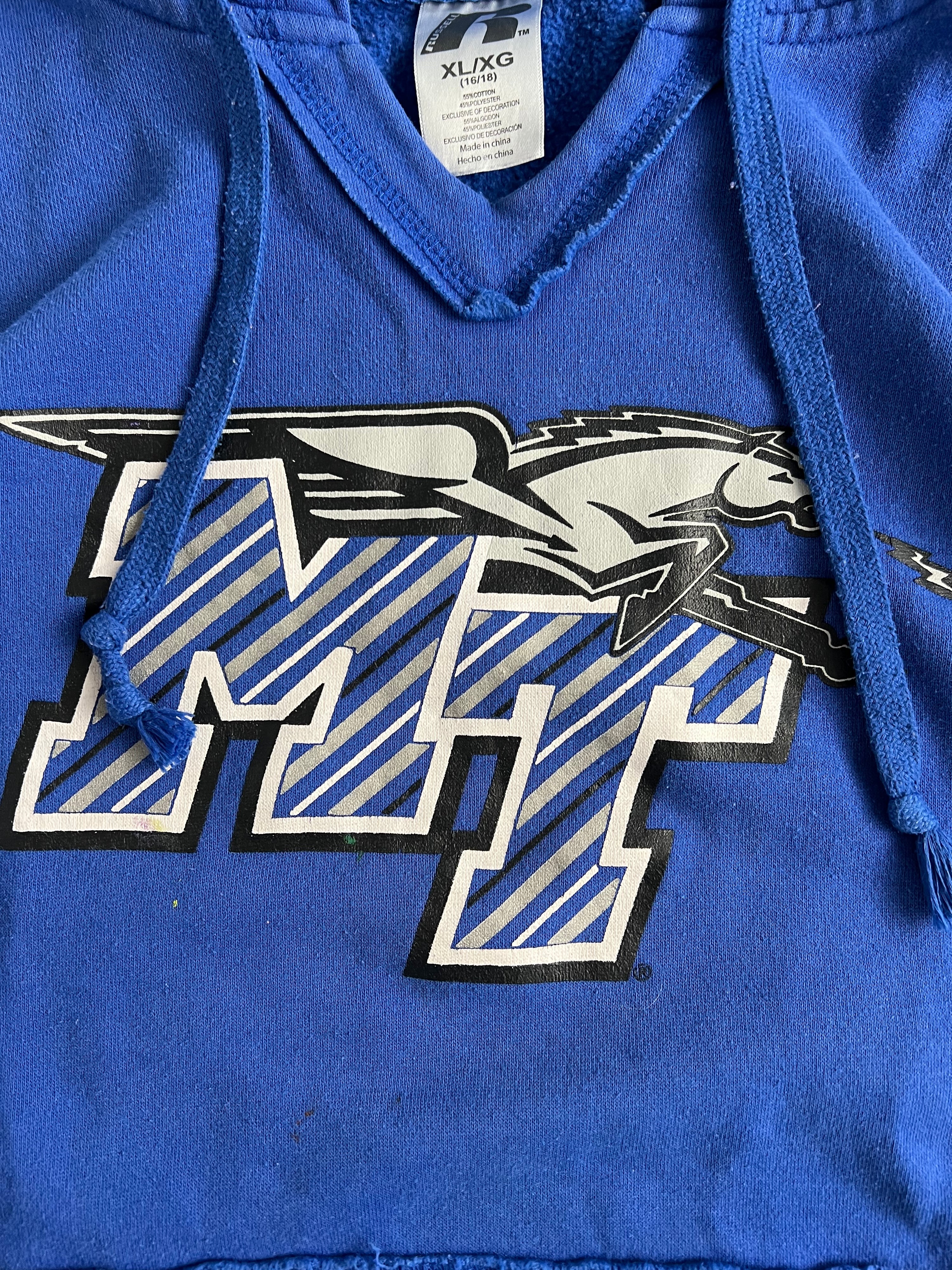 RUSSELL ATHLETIC VINTAGE HOODIE BLUE - XS/S