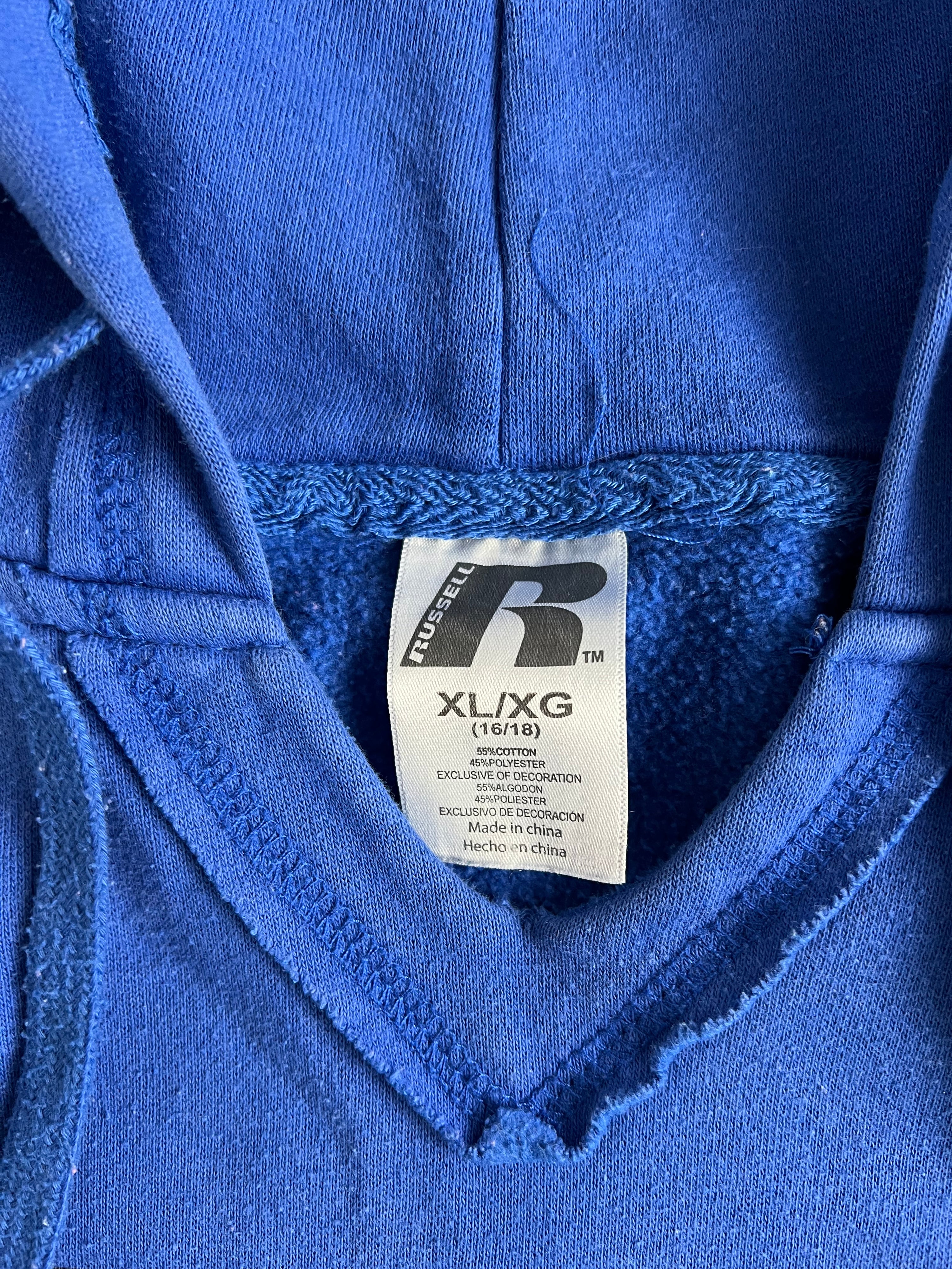 RUSSELL ATHLETIC VINTAGE HOODIE BLUE - XS/S