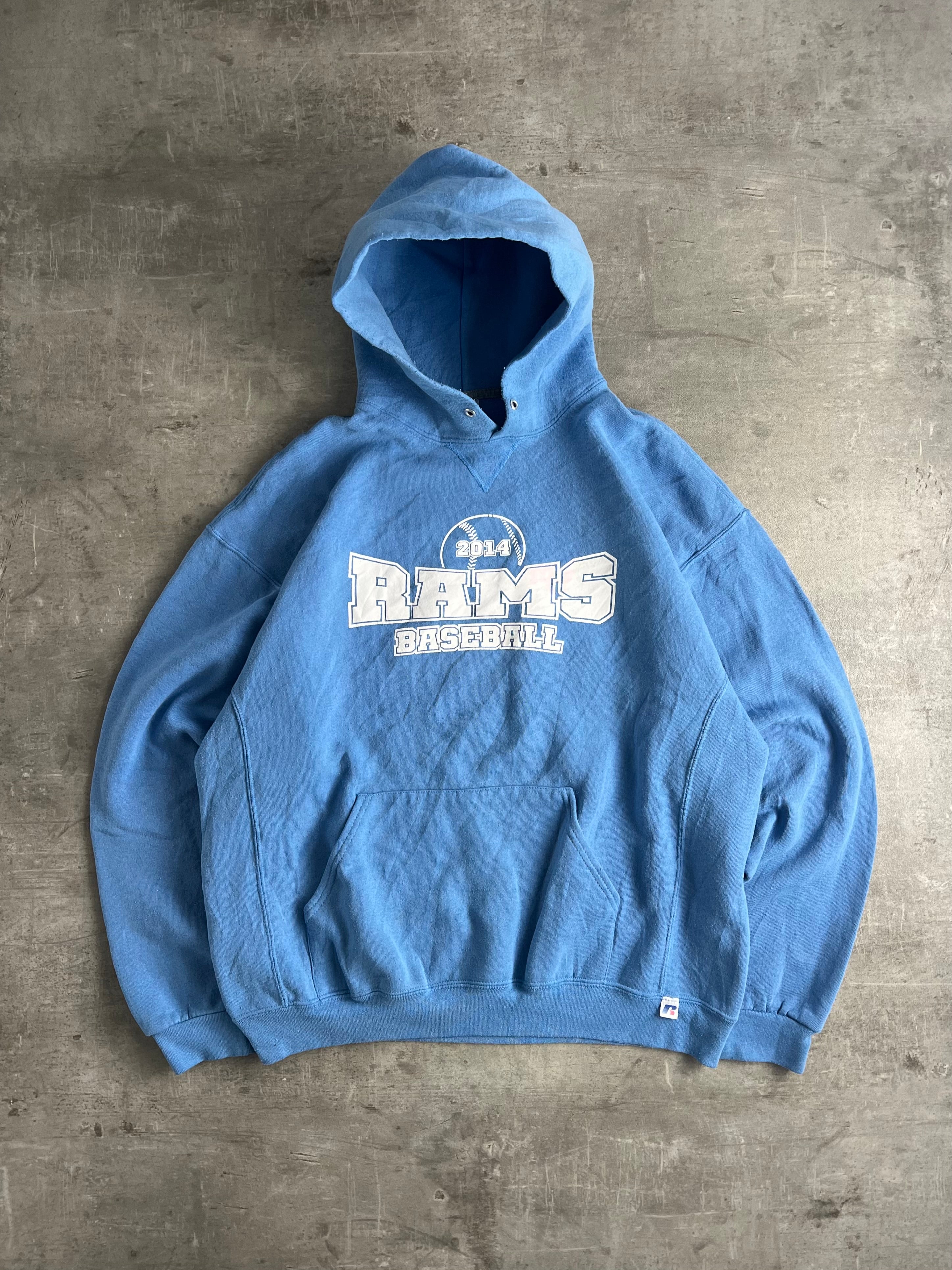 RUSSELL ATHLETIC VINTAGE HOODIE BABY BLUE XL – HOLYGARMS