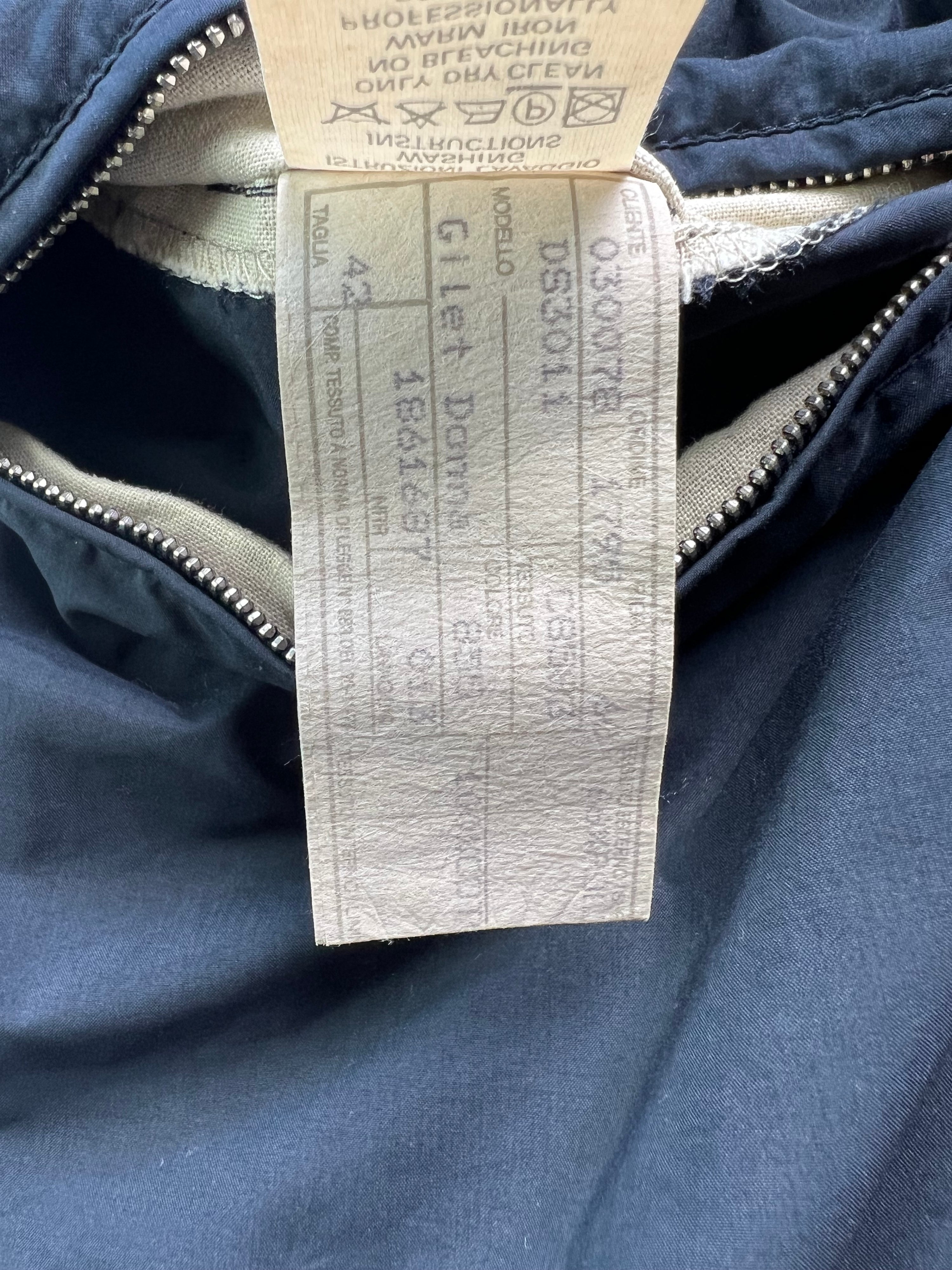 VINTAGE VEST BLUE MADE IN ITALY - S/M