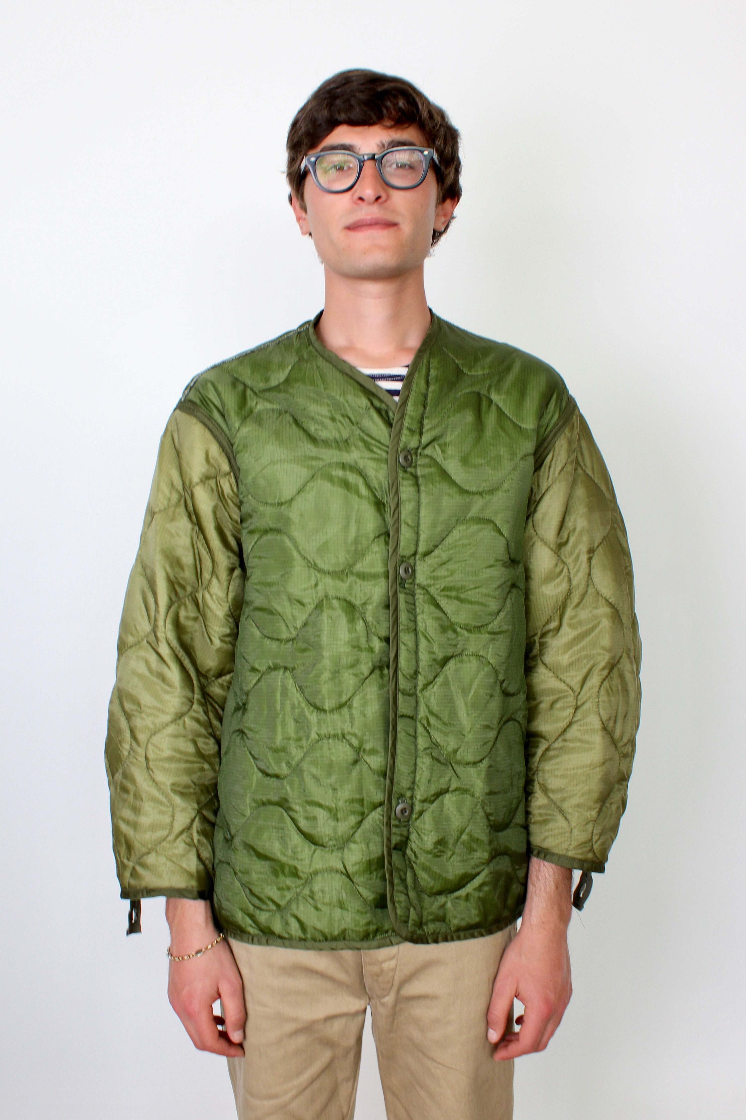 US ARMY M-65 LINER OLIVE GREEN QUILTED JACKET – HOLYGARMS