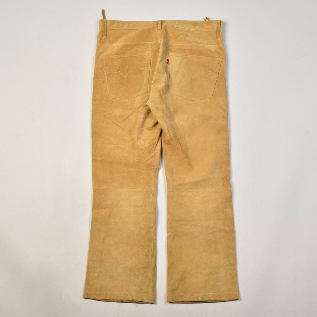 leather Vintage pants 34x34