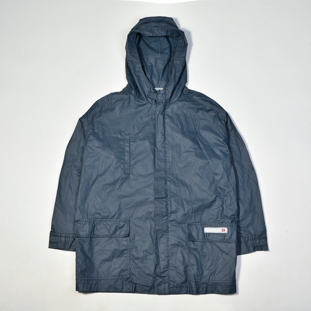 Waxed Rainproof Jacket Blue