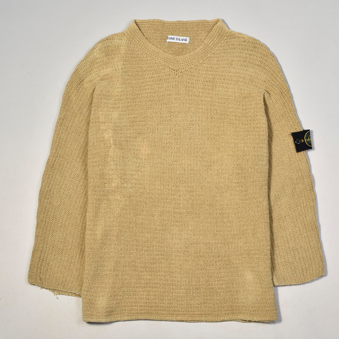 Vintage Chenille Knit Yellow