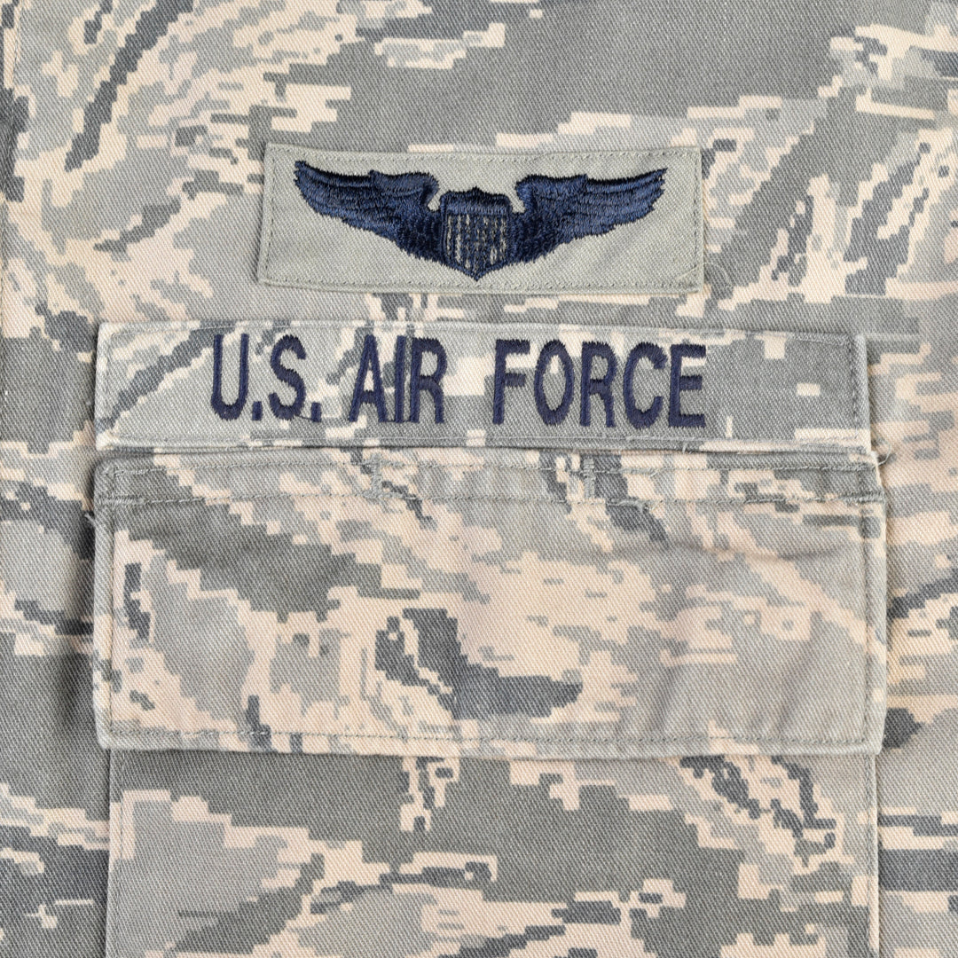 US ARMY AIR FORCE CAMOUFLAGE UTILITY JACKET - L/XL