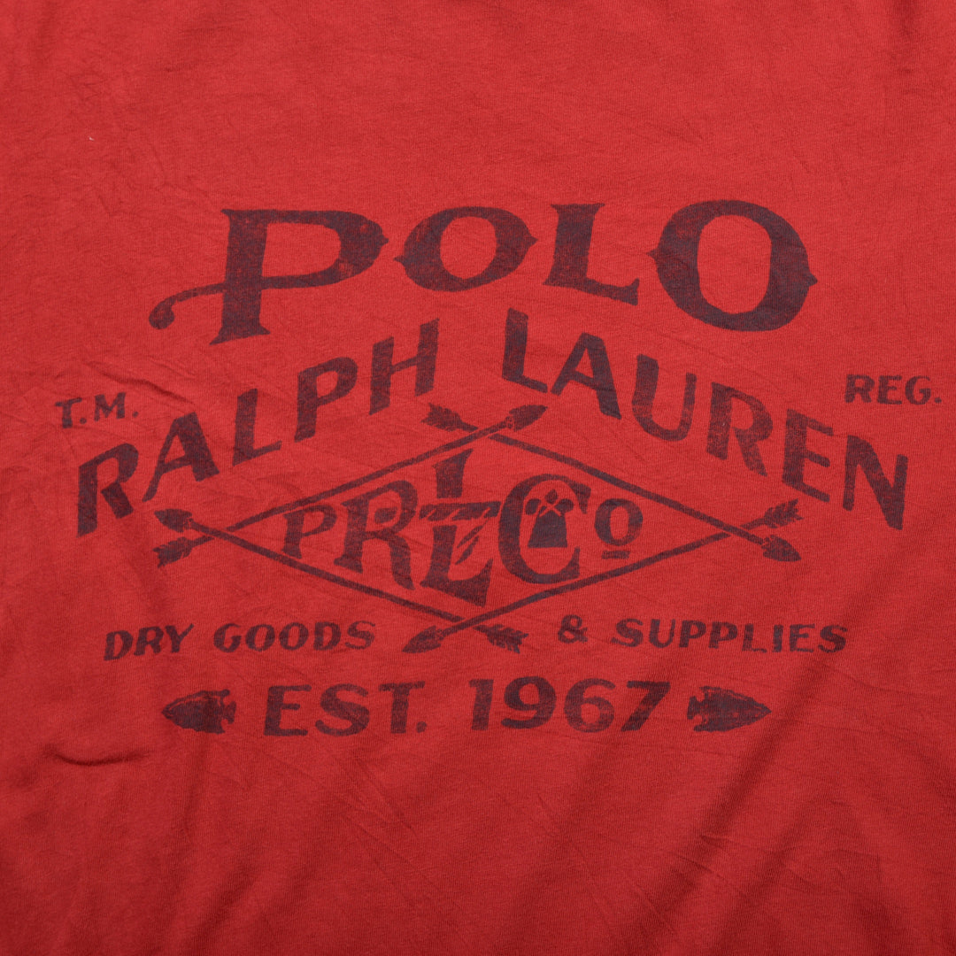 RALPH LAUREN BIG PRINT T-SHIRT RED - S
