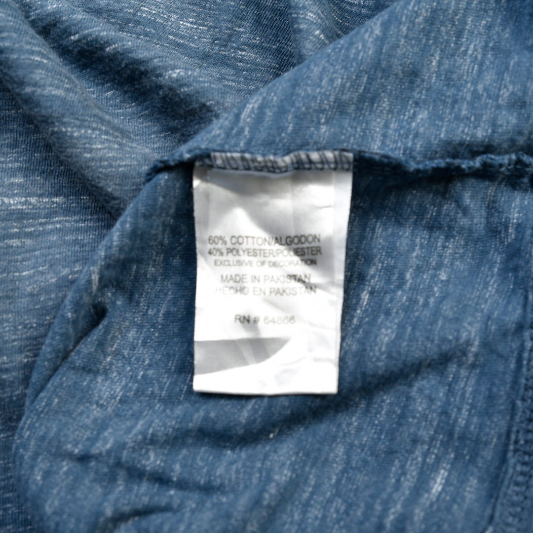 LEE HENLEY T-SHIRT BLUE - XL