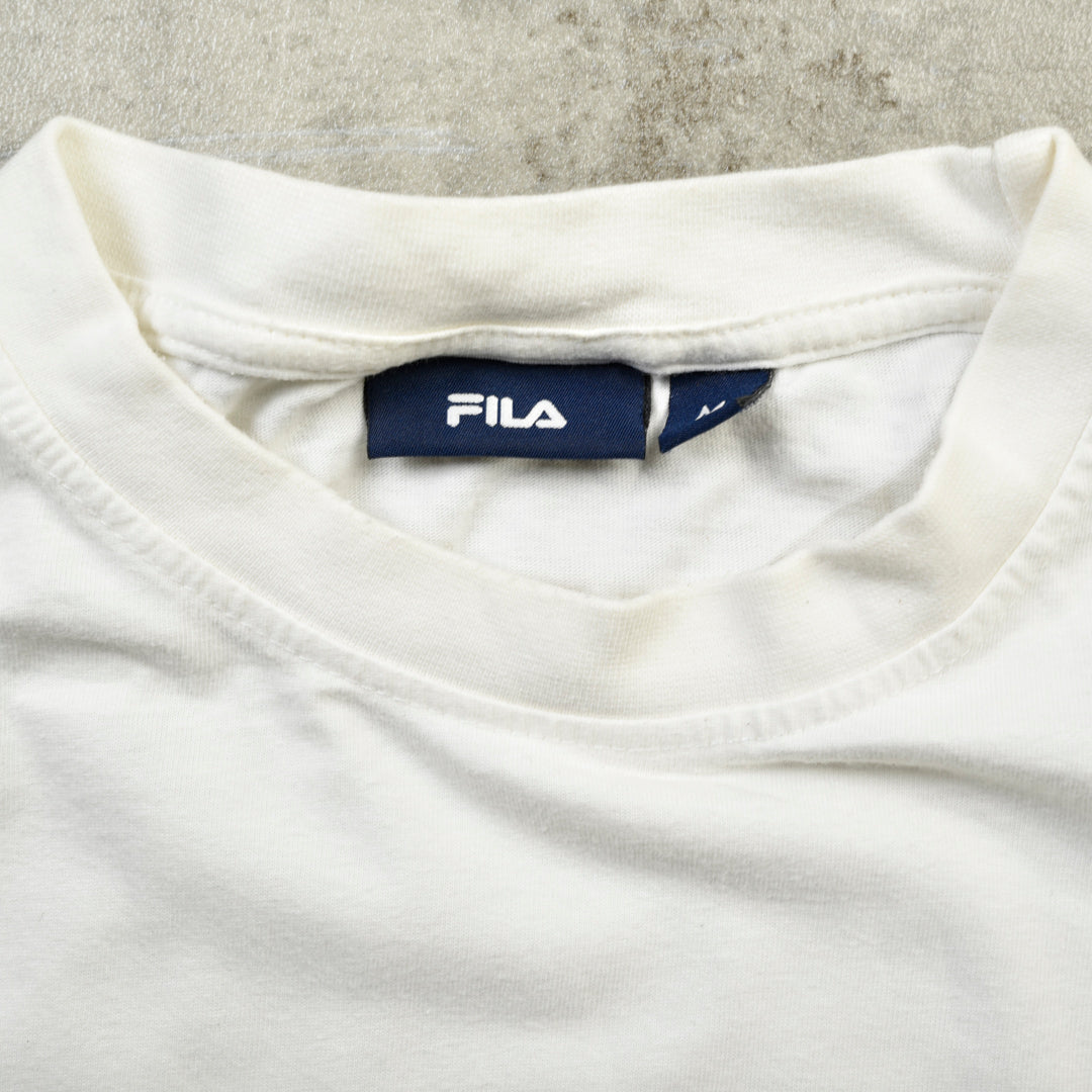 FILA PRINTED LOGO TEE WHITE - MEDIUM