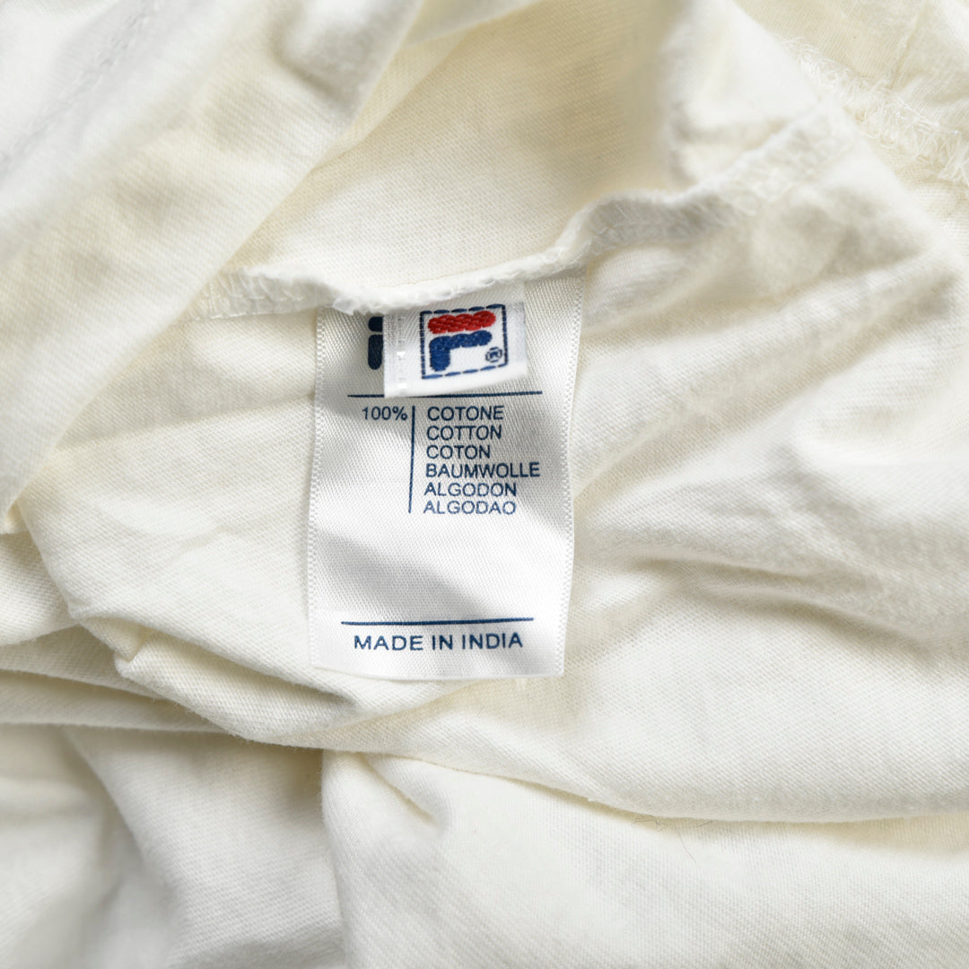 FILA T-SHIRT PRINTED LOGO TEE WHITE - M