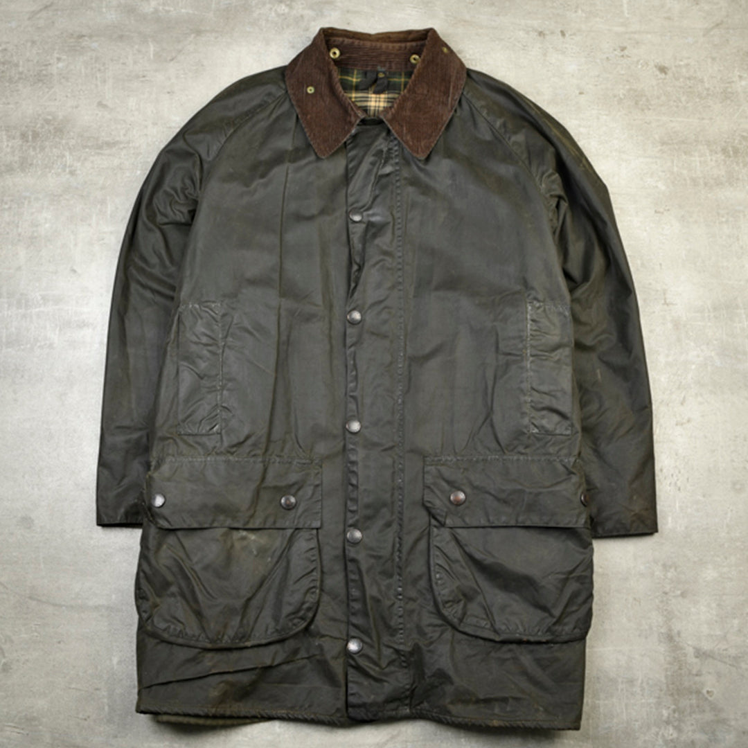 GAMEFAIR VINTAGE WAXED JACKET GREEN - M/L