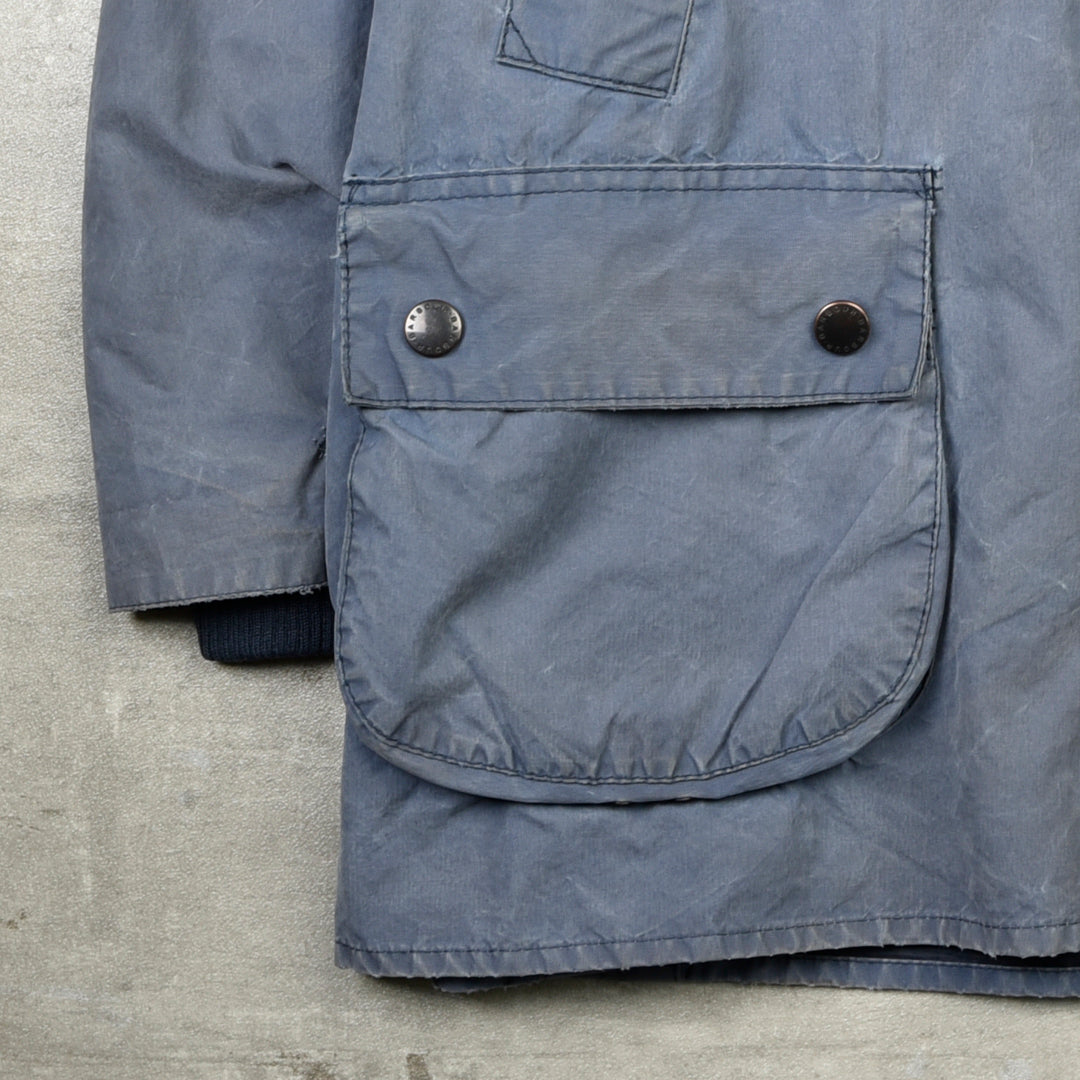 VINTAGE BEDALE WAXED JACKET BLUE - M/L