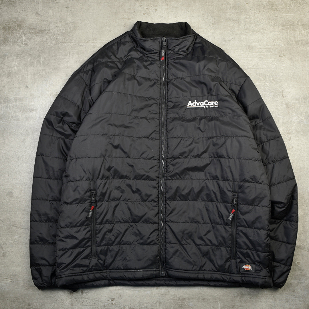 DICKIES VINTAGE PUFFER JACKET BLACK - XL