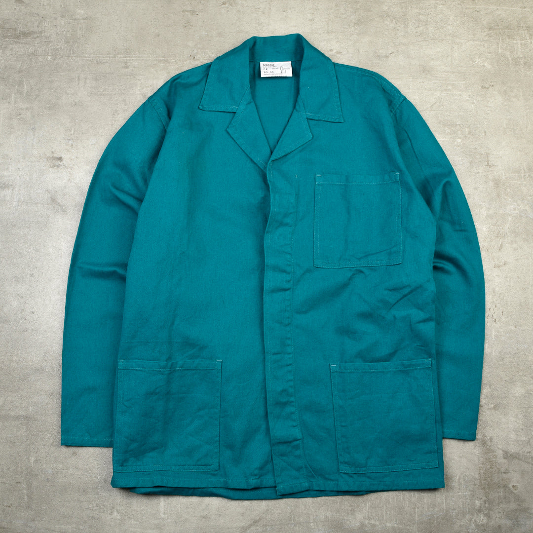 BLEU DE TRAVAIL WORK JACKET GREEN - LARGE