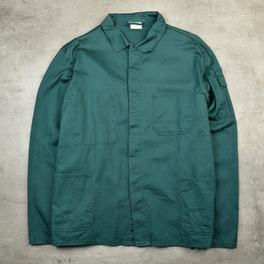 BLEU DE TRAVAIL WORK JACKET GREEN - M/L