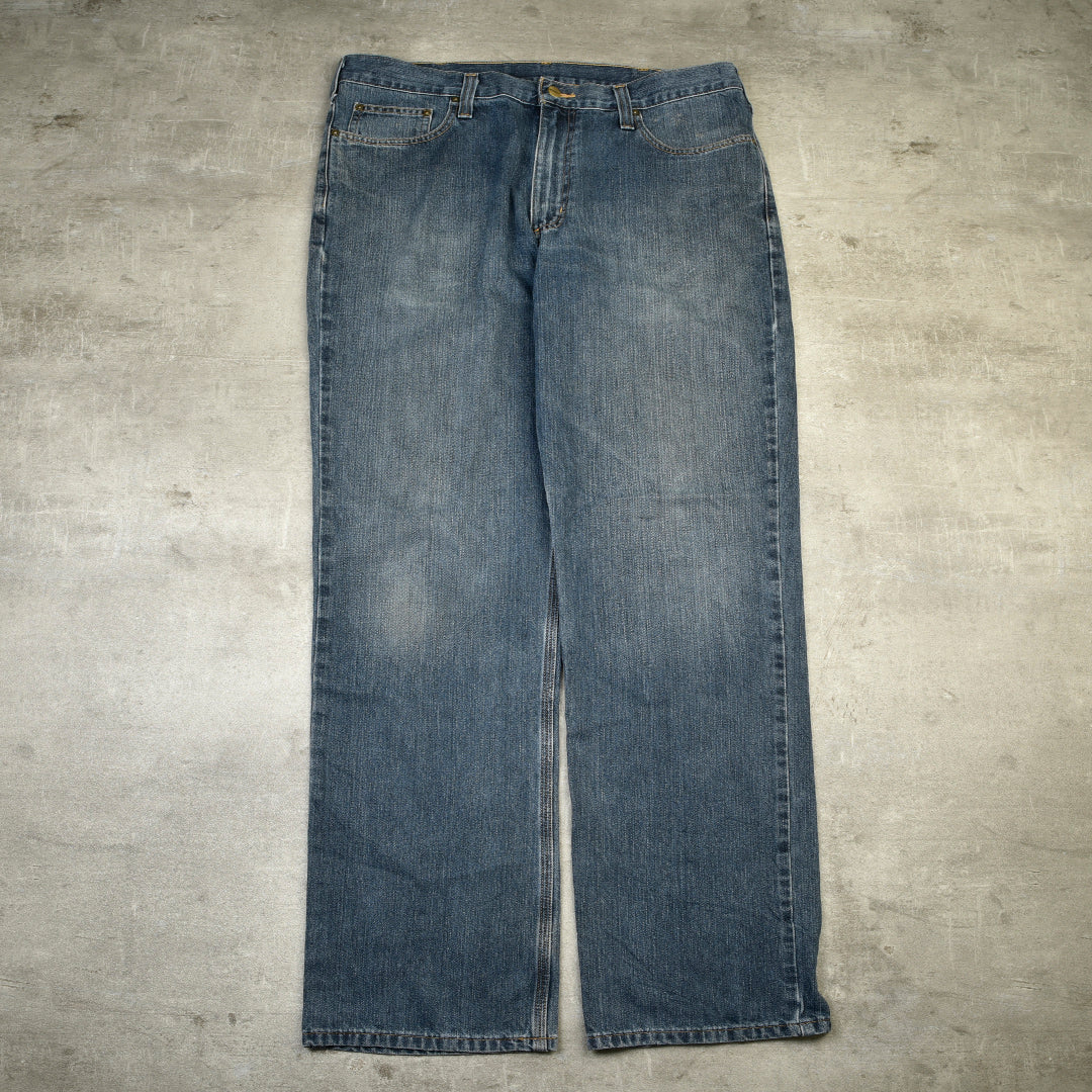 WORK DENIM PANTS BLUE - 36X36