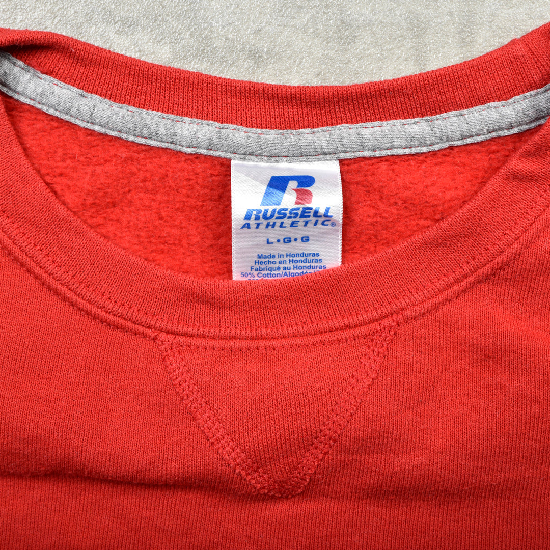 WARREN COUNTY VINTAGE SWEATSHIRT RED - LARGE