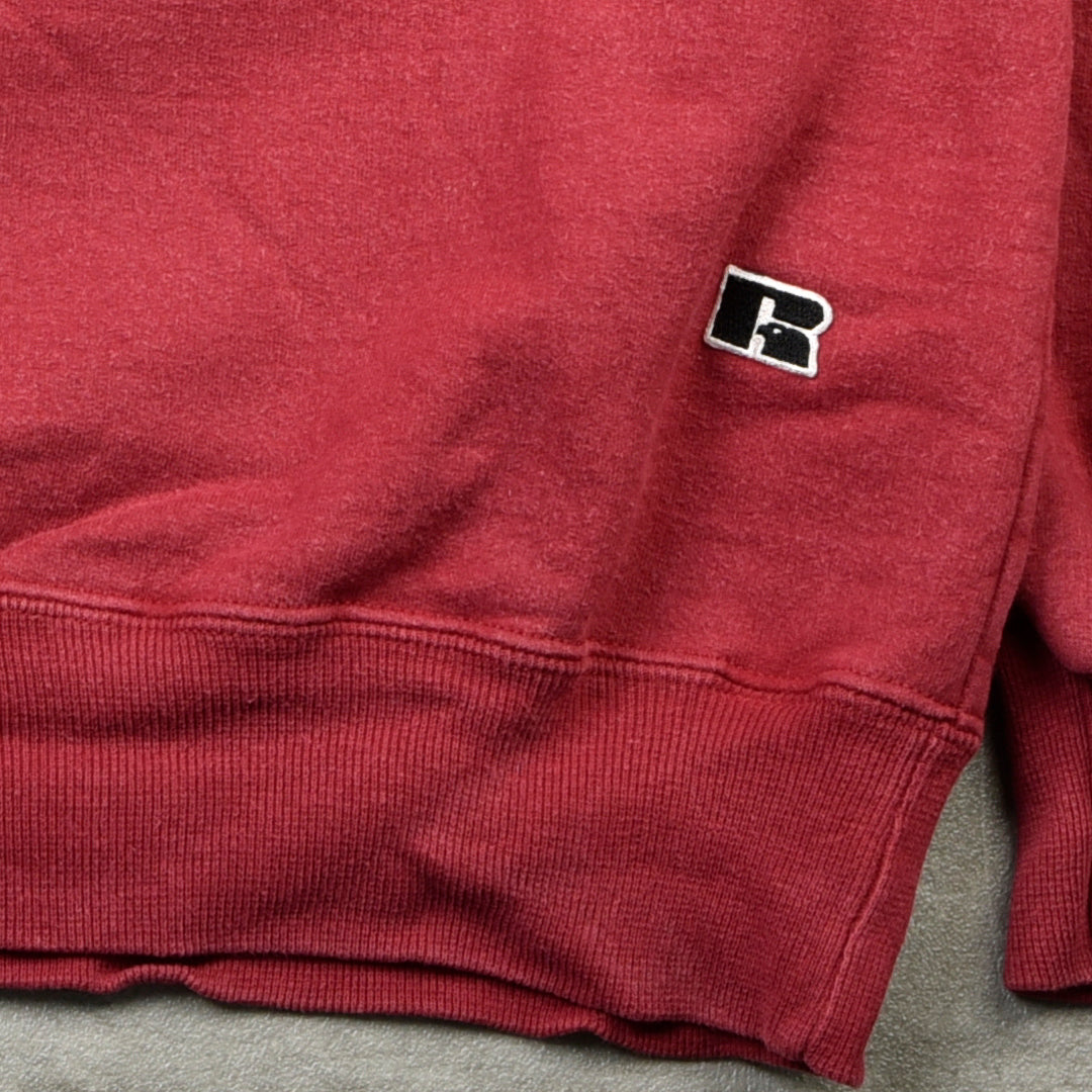 VINTAGE BLANK SWEATSHIRT RED - LARGE