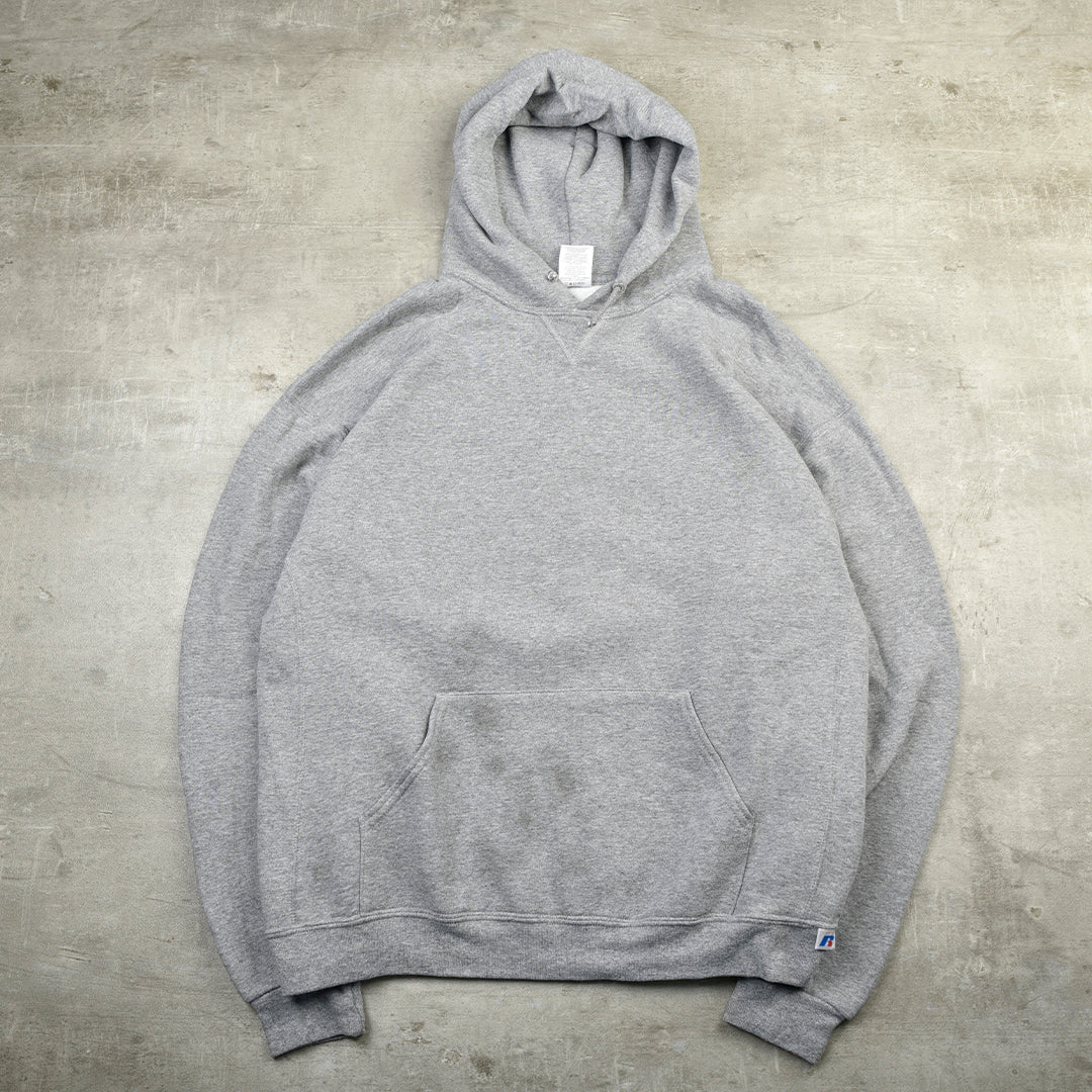 VINTAGE BLANK HOODIE GREY - XL