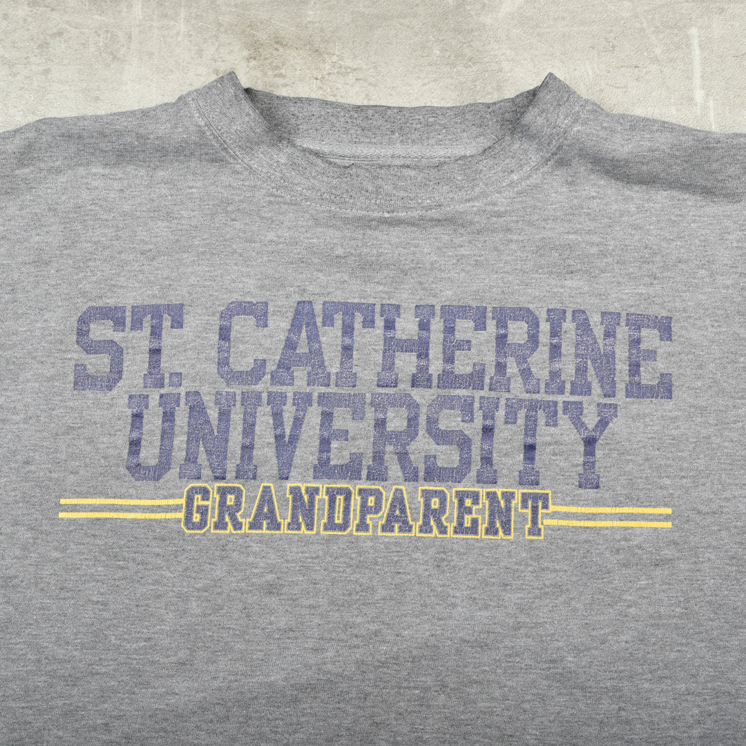 ST. CATHERINE UNIVERSITY VINTAGE SWEATSHIRT GREY - XL