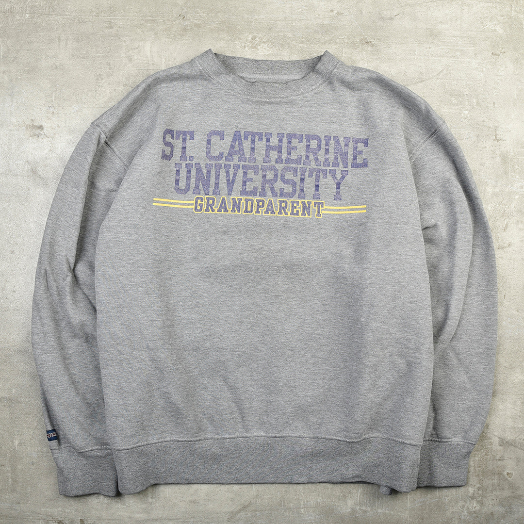 ST. CATHERINE UNIVERSITY VINTAGE SWEATSHIRT GREY - XL