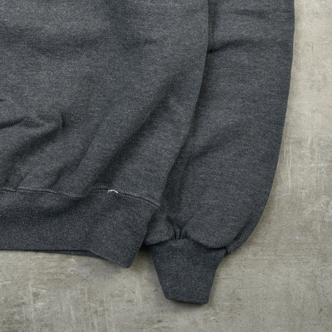 VINTAGE BLANK SWEATSHIRT GREY - SMALL