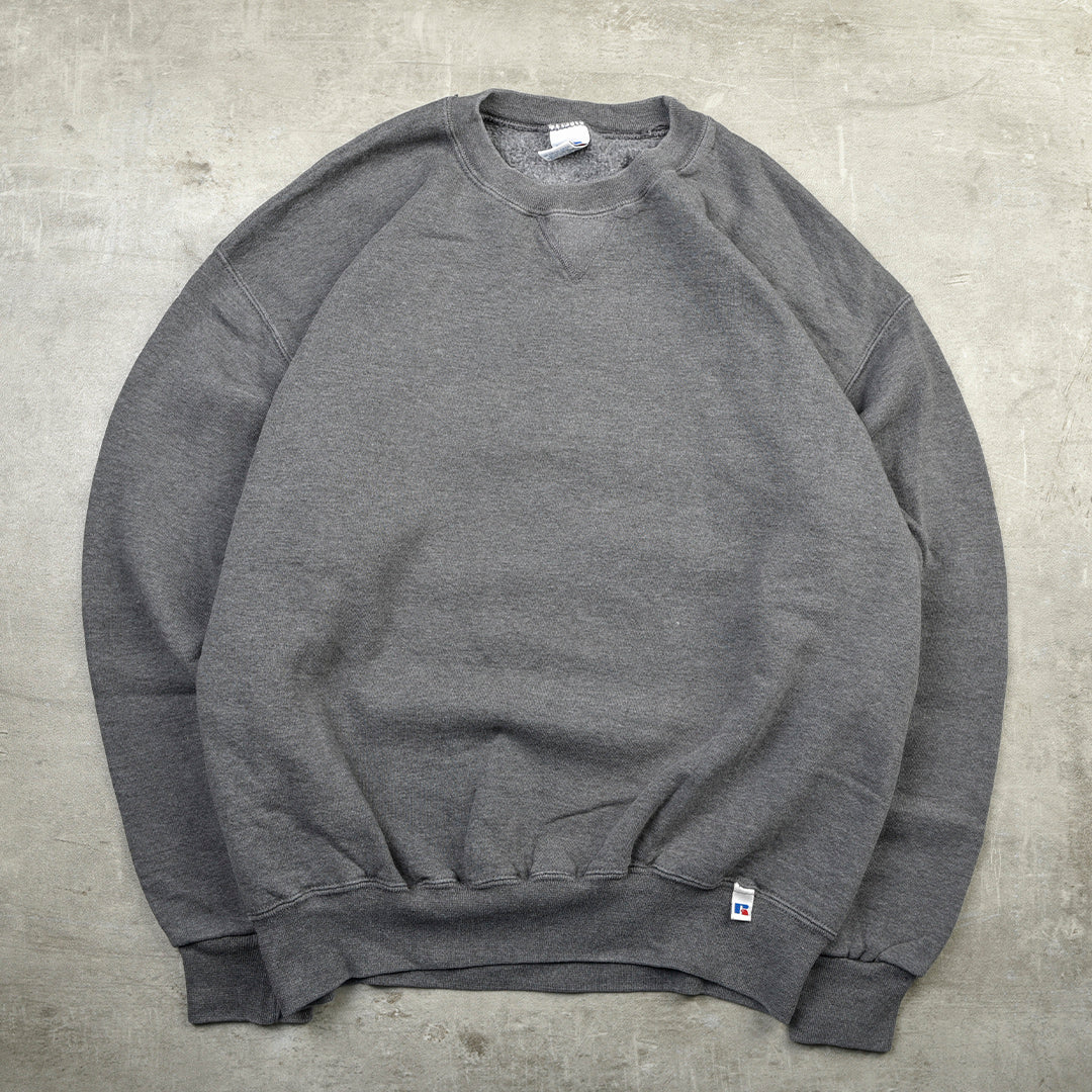 VINTAGE BLANK SWEATSHIRT GREY - XL