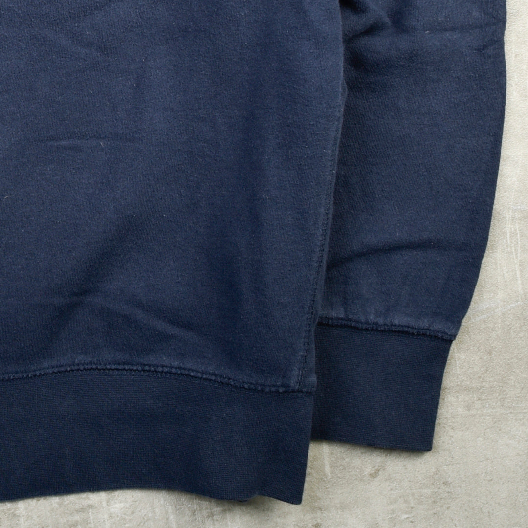 VINTAGE BLANK SWEATSHIRT BLUE - LARGE