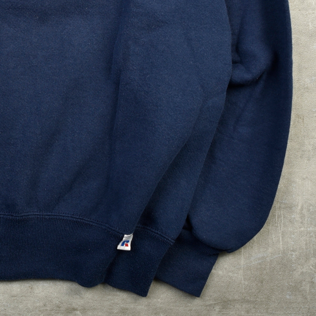 VINTAGE BLANK SWEATSHIRT BLUE - MEDIUM