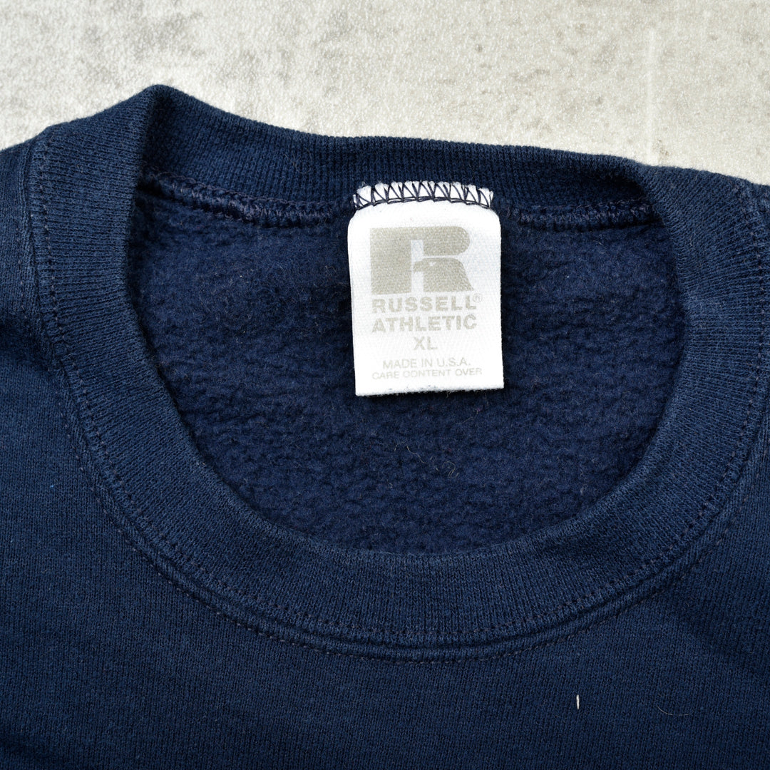 VINTAGE BLANK SWEATSHIRT BLUE - XL