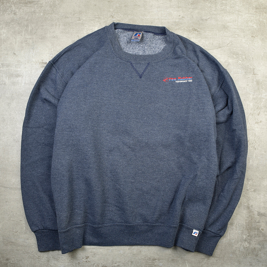 VEE RUBBER VINTAGE  SWEATSHIRT BLUE - L/XL