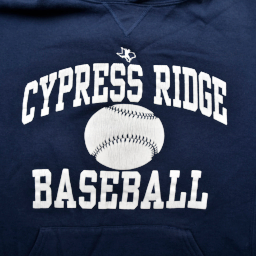 CYPRESS RIDGE BASEBALL VINTAGE HOODIE BLUE - MEDIUM