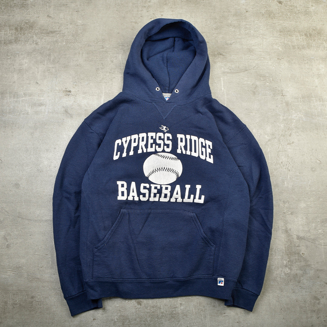 CYPRESS RIDGE BASEBALL VINTAGE HOODIE BLUE - MEDIUM