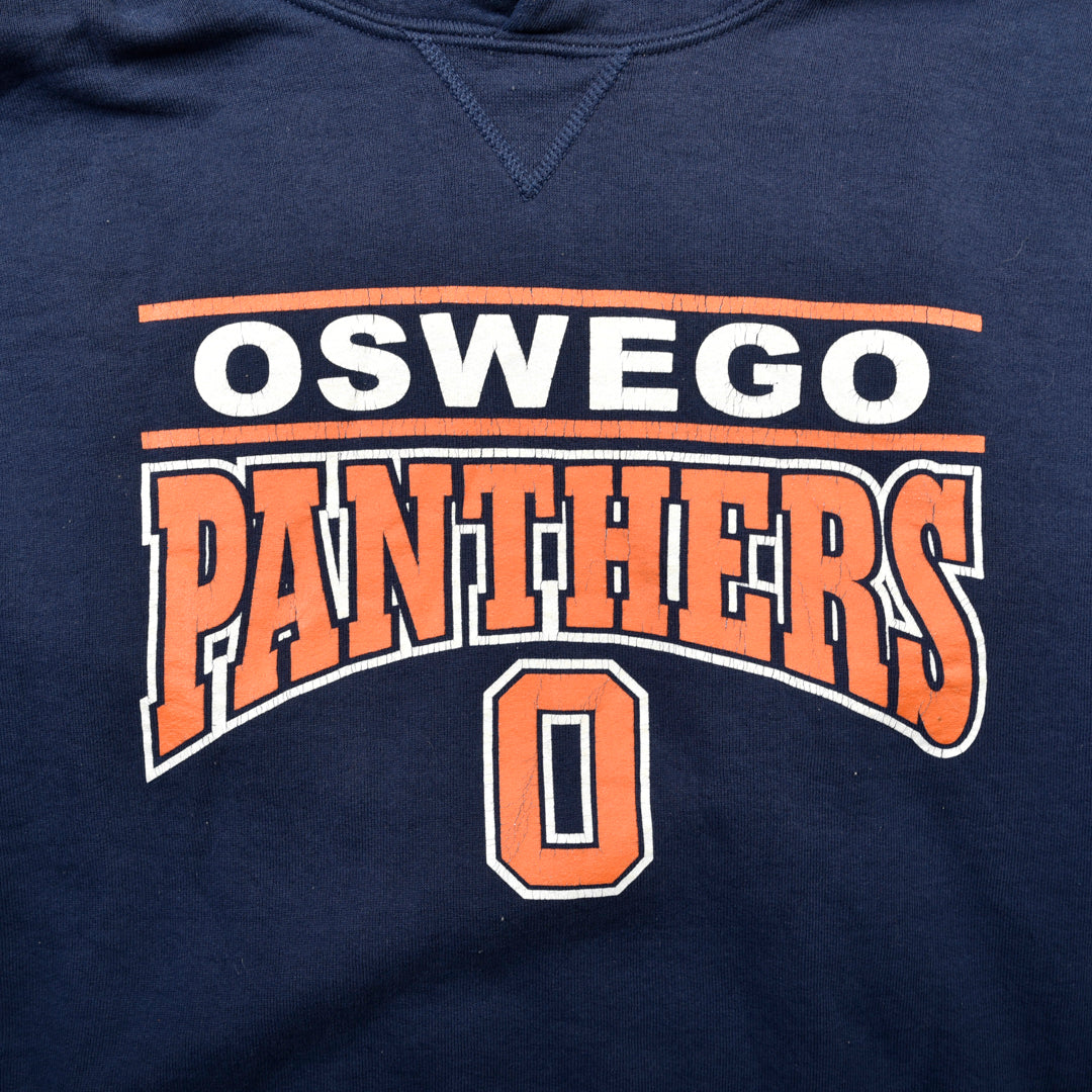 OSWEGO PANTHERS VINTAGE HOODIE BLUE - XXL