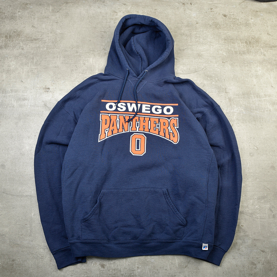 OSWEGO PANTHERS VINTAGE HOODIE BLUE - XXL