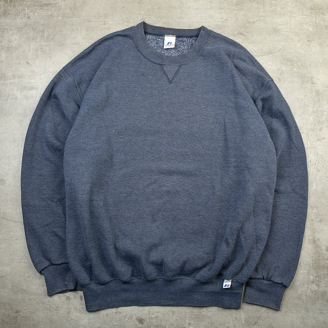 VINTAGE BLANK SWEATSHIRT BLUE - XL