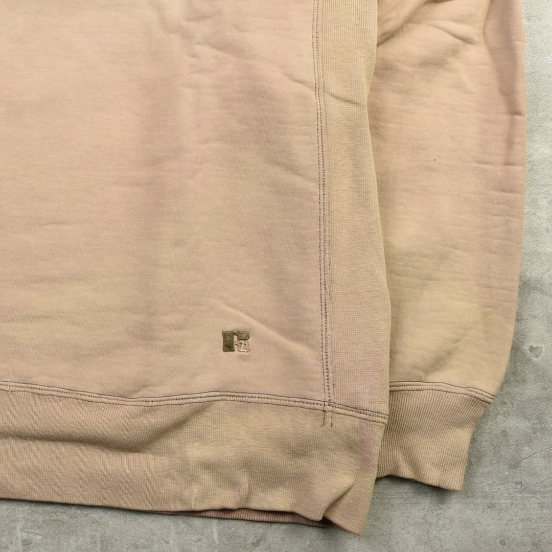 VINTAGE BLANK SWEATSHIRT BEIGE - XXL