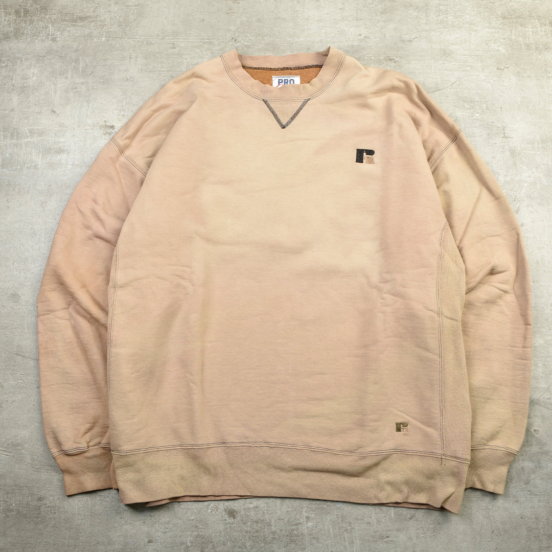 VINTAGE BLANK SWEATSHIRT BEIGE - XXL