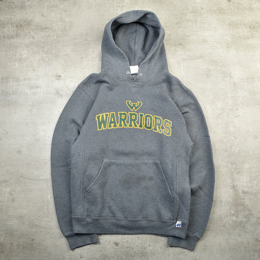 WARRIORS VINTAGE HOODIE GREY - SMALL