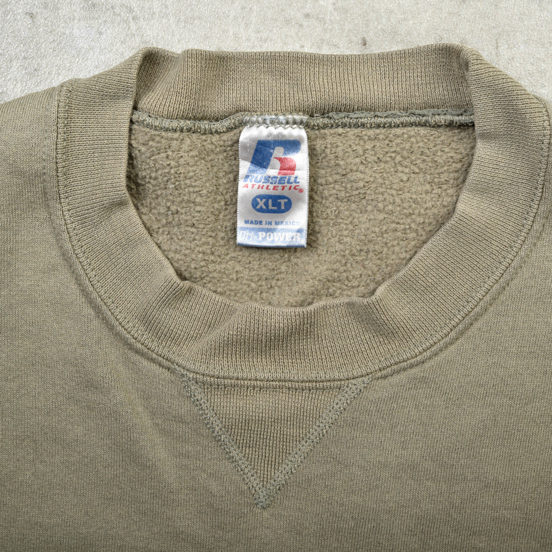 VINTAGE BLANK SWEATSHIRT KHAKI - XL