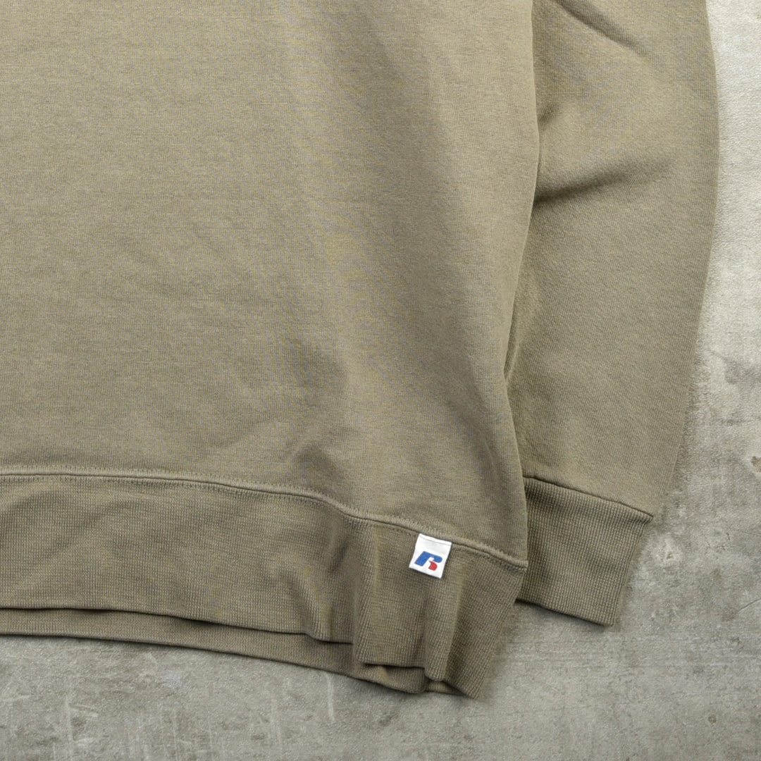 VINTAGE BLANK SWEATSHIRT KHAKI - XL