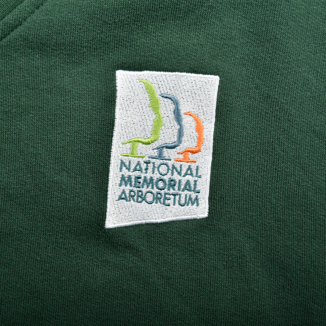 NATIONAL MEMORIAL ARBORETUM  VINTAGE SWEATSHIRT GREEN - LARGE