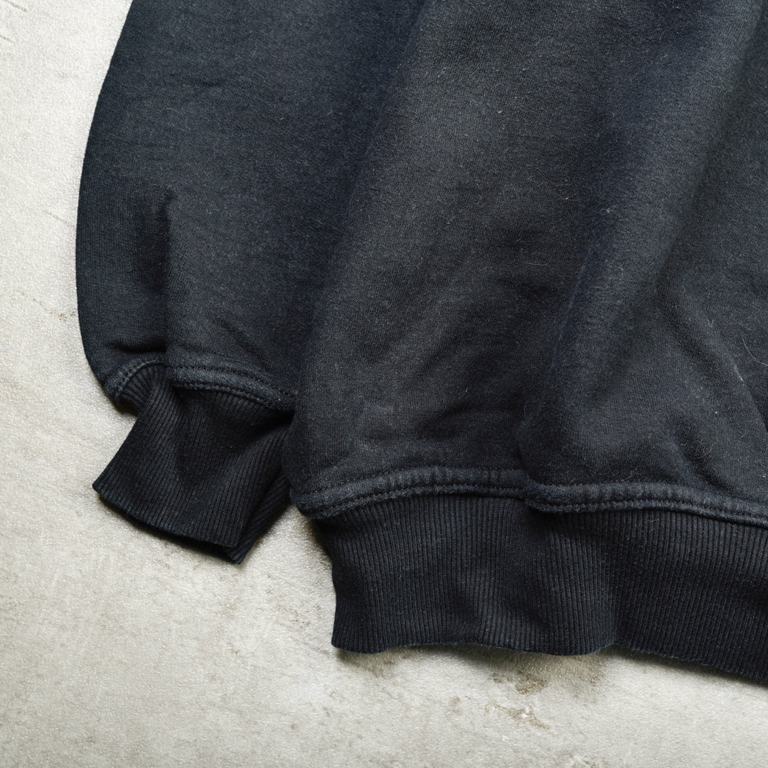 VINTAGE BLANK SWEATSHIRT BLACK  - XXL