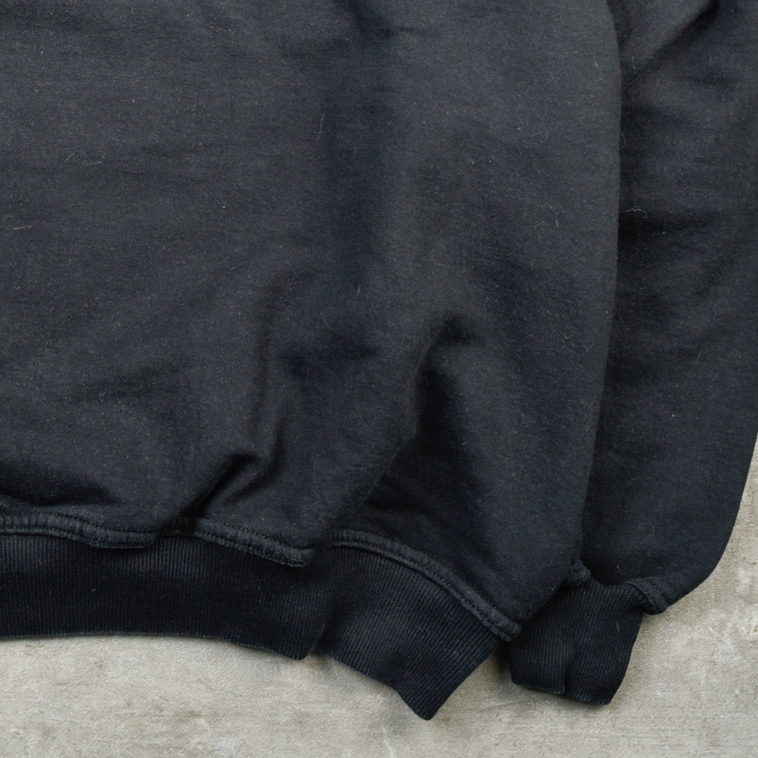 VINTAGE BLANK SWEATSHIRT BLACK  - XXL