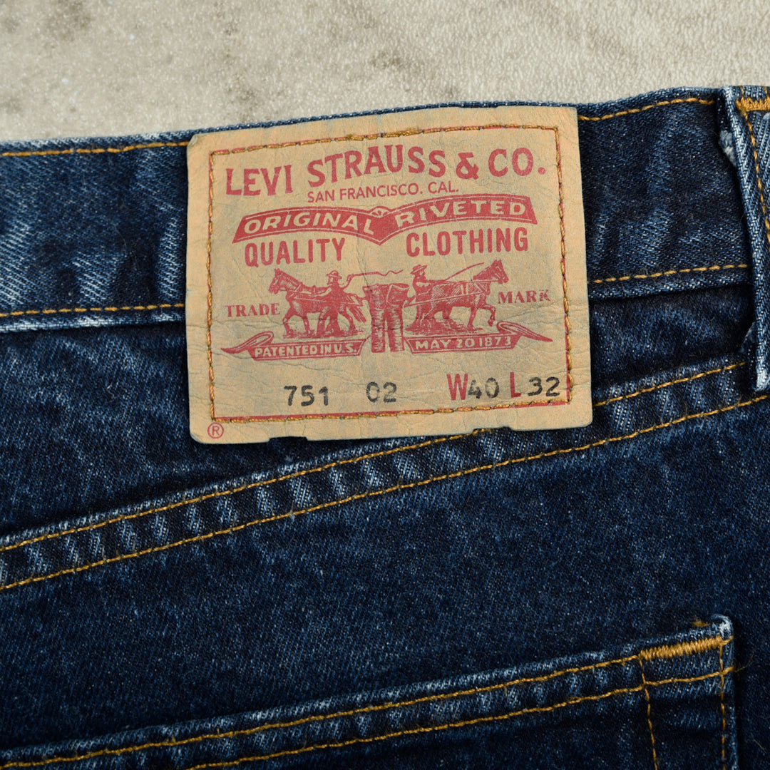 751 VINTAGE DENIM JEANS BLUE - 40X32