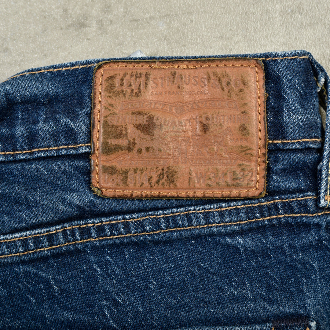 514 VINTAGE DENIM JEANS BLUE - 34X32