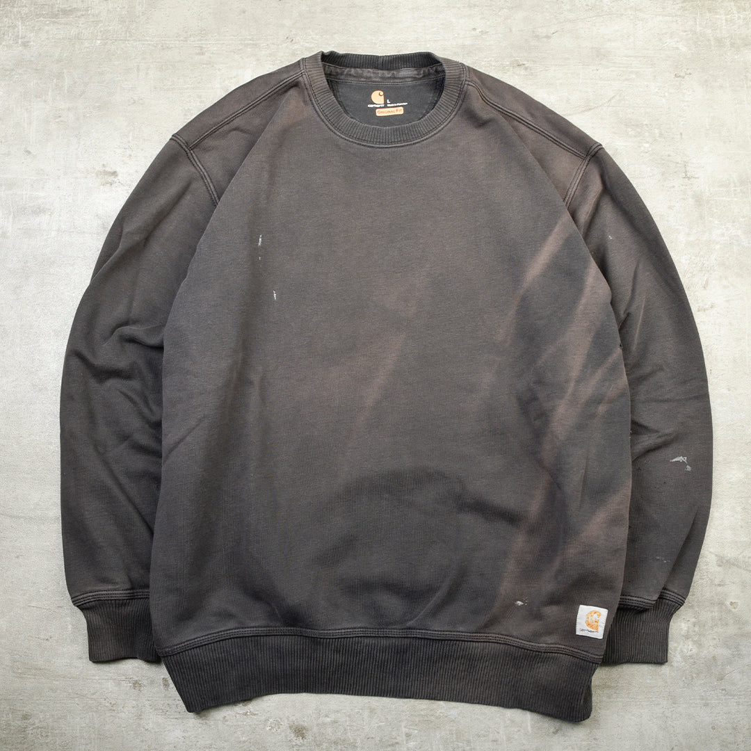 VINTAGE FADED CREWNECK  BLACK - LARGE