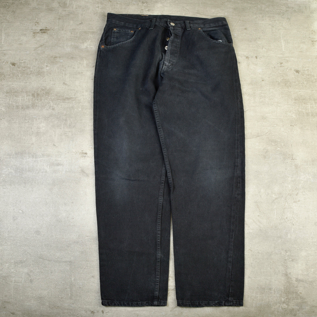 501 VINTAGE DENIM JEANS BLACK - 38X36