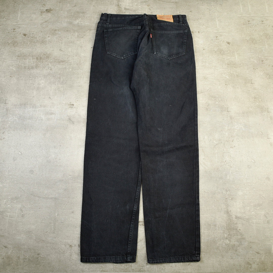 501 VINTAGE DENIM JEANS BLACK - 38X36